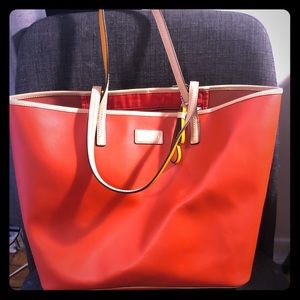 Versatile Orange Coach Tote